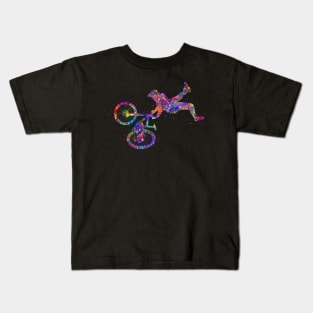 Downhill mountain bike freestyle Kids T-Shirt